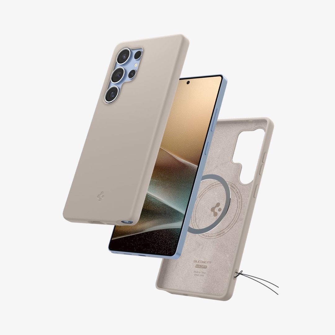 Spigen Silicone Fit MagSafe Samsung Galaxy S25 Ultra Natural Titanium Spigen Silicone Fit MagSafe Samsung Galaxy S25 Ultra Natural Titanium