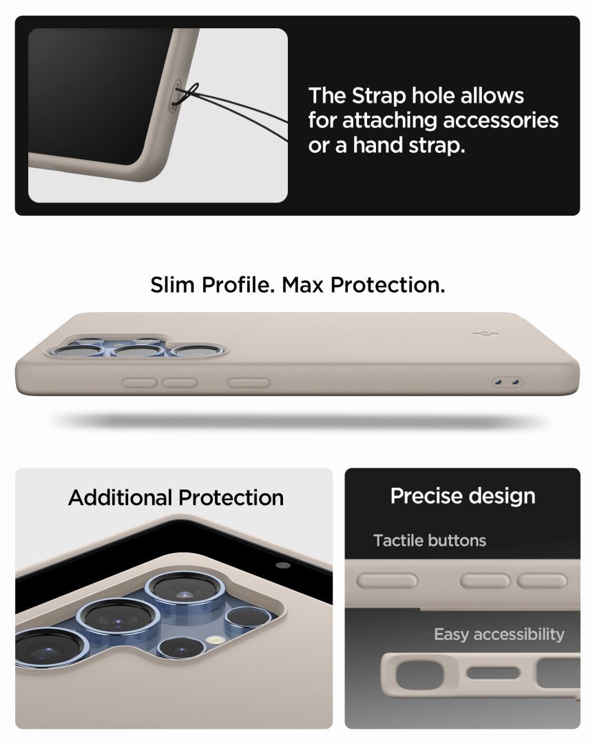 Spigen Silicone Fit MagSafe Samsung Galaxy S25 Ultra Natural Titanium Spigen Silicone Fit MagSafe Samsung Galaxy S25 Ultra Natural Titanium