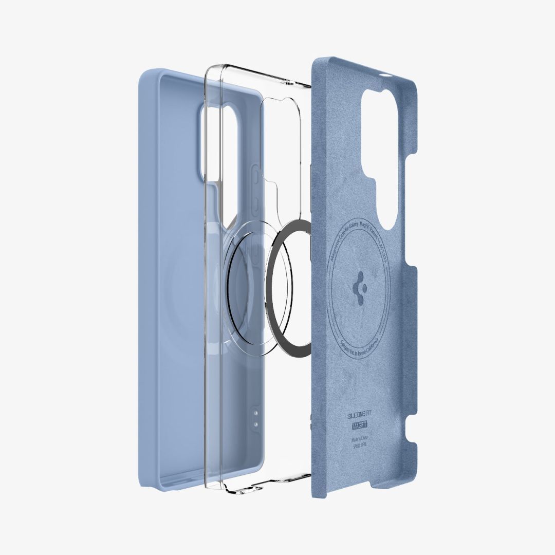 Spigen Silicone Fit MagSafe Samsung Galaxy S25 Ultra Sapphire Blue Spigen Silicone Fit MagSafe Samsung Galaxy S25 Ultra Sapphire Blue