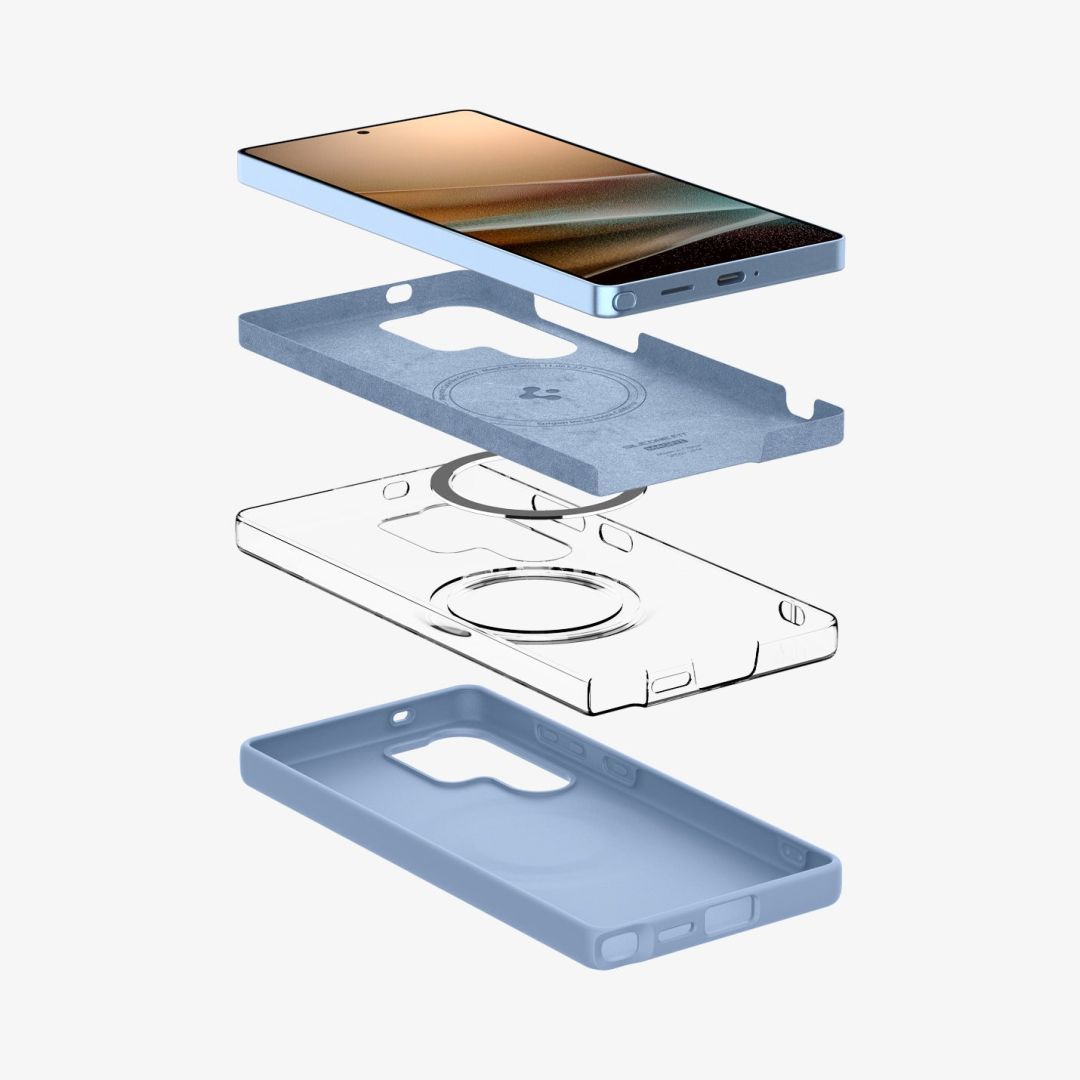 Spigen Silicone Fit MagSafe Samsung Galaxy S25 Ultra Sapphire Blue Spigen Silicone Fit MagSafe Samsung Galaxy S25 Ultra Sapphire Blue