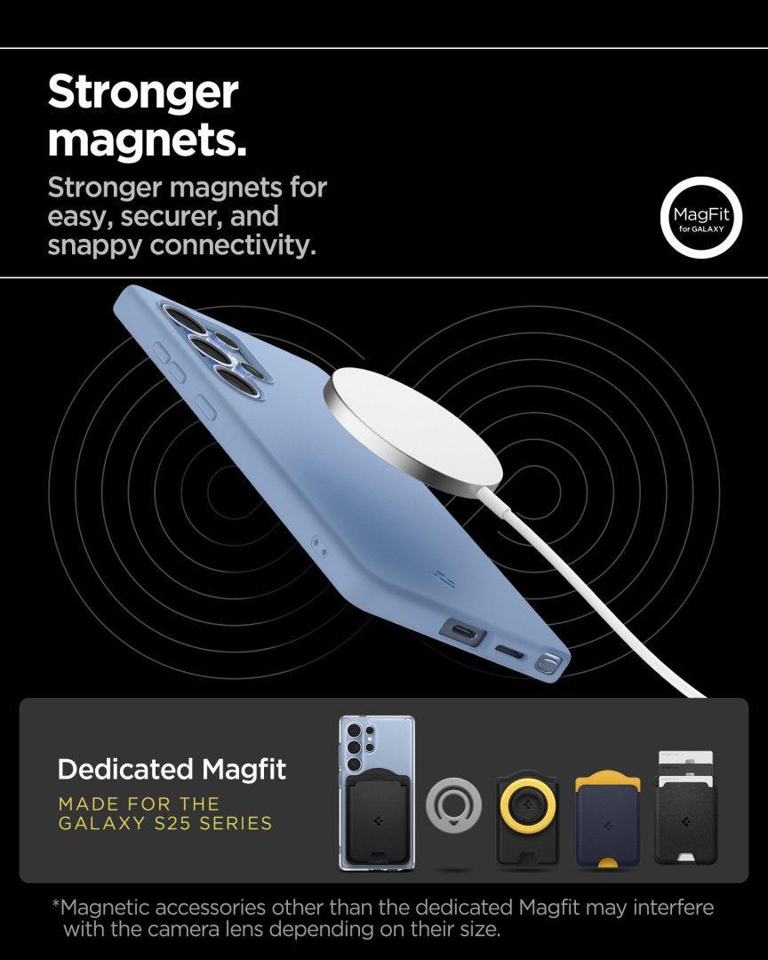 Spigen Silicone Fit MagSafe Samsung Galaxy S25 Ultra Sapphire Blue Spigen Silicone Fit MagSafe Samsung Galaxy S25 Ultra Sapphire Blue