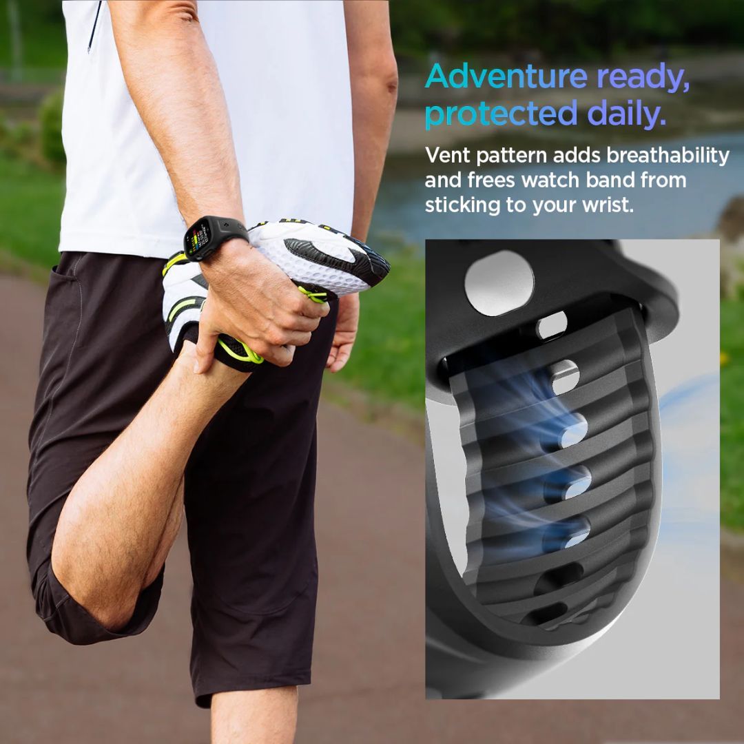 Spigen Liquid Air Pro Apple Watch 10 46mm Matte Black