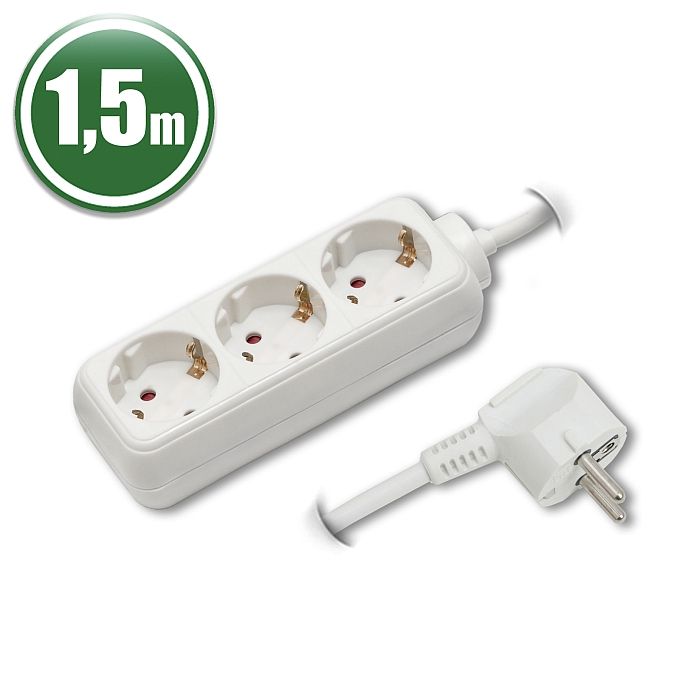 Delight Hálózati Elosztó 3DIN 1,5m White Delight Hálózati Elosztó 3DIN 1,5m White