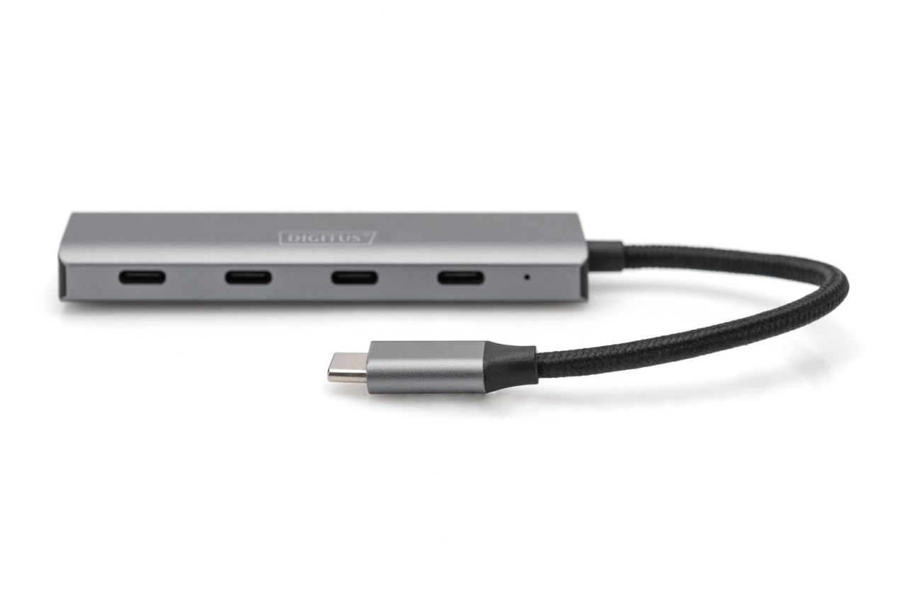 Digitus DA-70246 USB-C 3.1 4-Port Aluminum Digitus DA-70246 USB-C 3.1 4-Port Aluminum