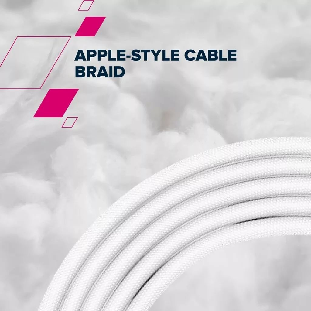 Canyon CC100AB C-C 100W cable Braided 2m White Canyon CC100AB C-C 100W cable Braided 2m White