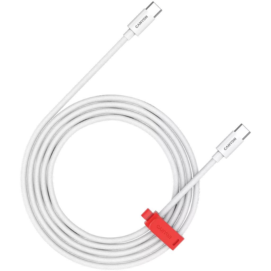 Canyon CC100AB C-C 100W cable Braided 2m White Canyon CC100AB C-C 100W cable Braided 2m White
