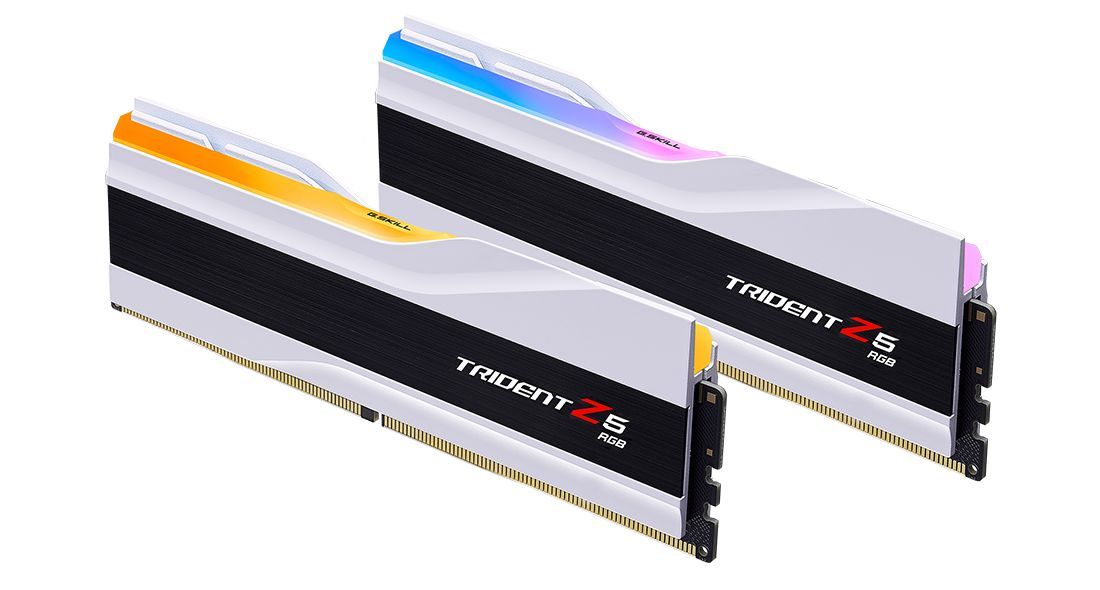 G.SKILL 32GB DDR5 6000MHz Kit(2x16GB) Trident Z5 RGB White G.SKILL 32GB DDR5 6000MHz Kit(2x16GB) Trident Z5 RGB White