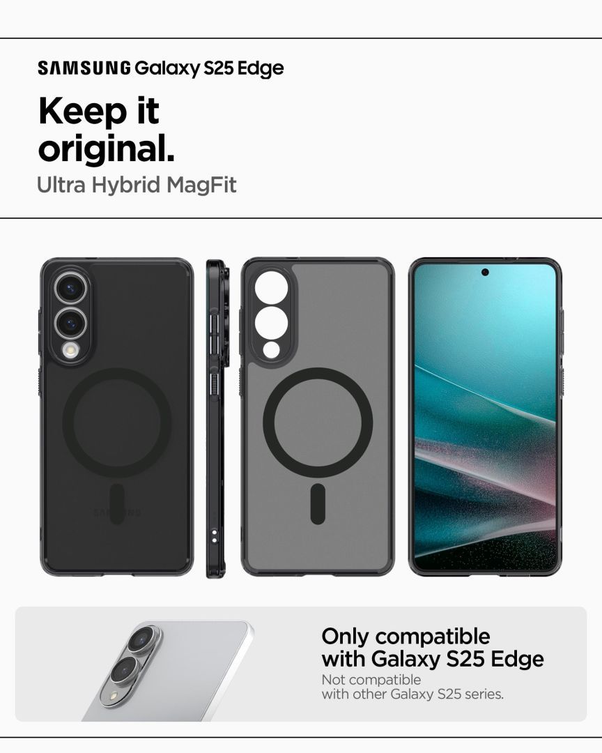Spigen Ultra Hybrid MagSafe Samsung Galaxy S25 Edge Frost Black
