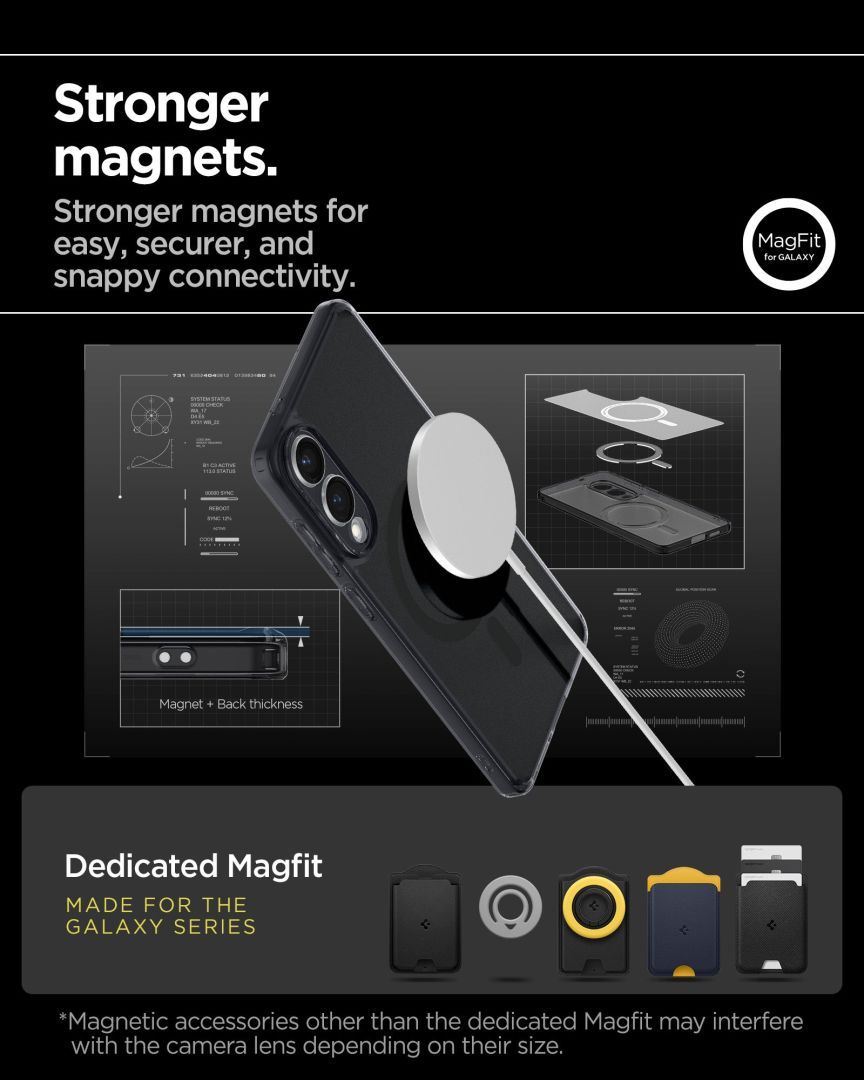 Spigen Ultra Hybrid MagSafe Samsung Galaxy S25 Edge Frost Black