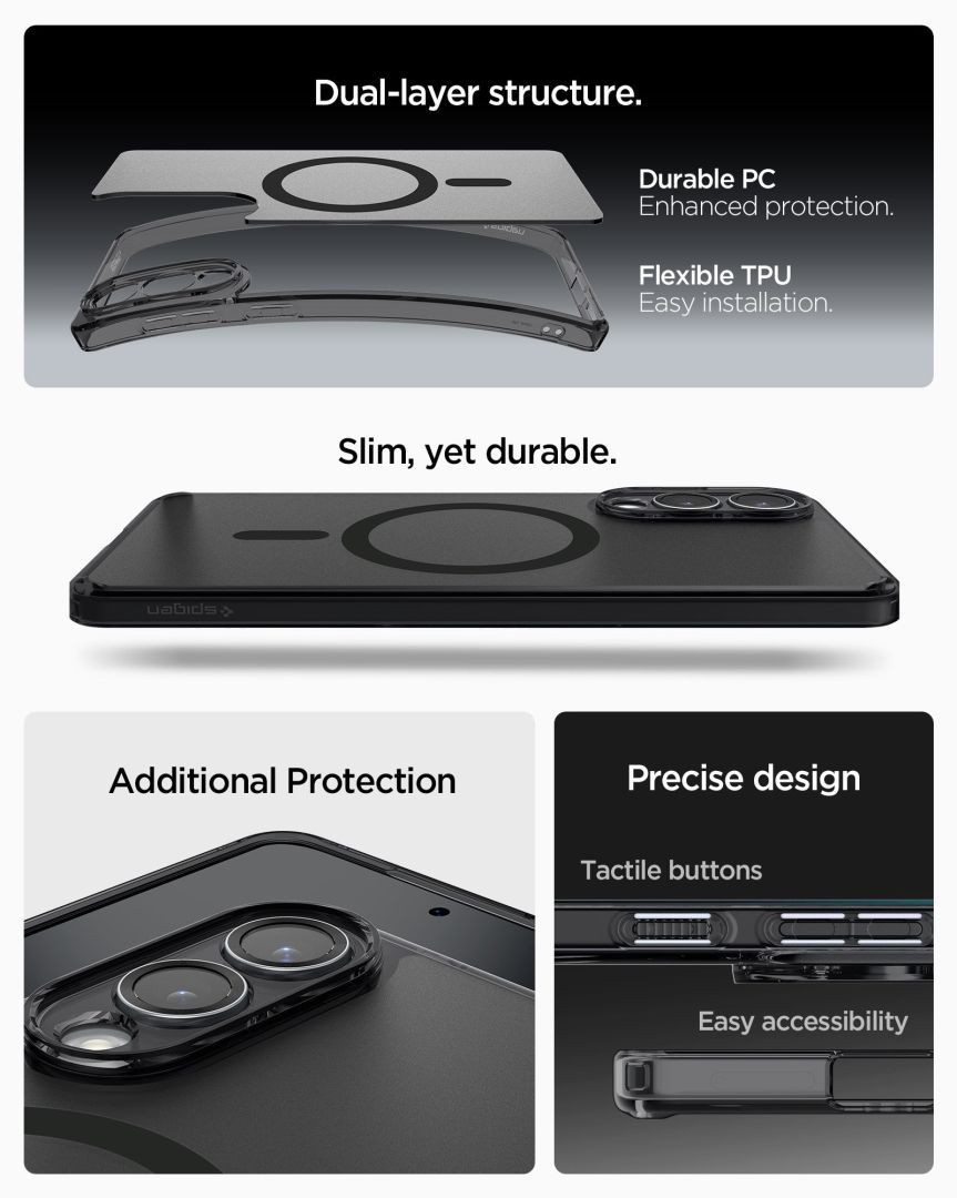 Spigen Ultra Hybrid MagSafe Samsung Galaxy S25 Edge Frost Black