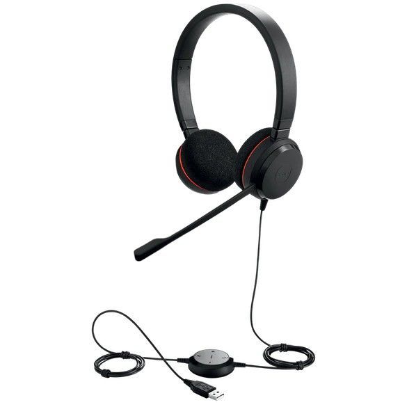 Jabra Evolve 20 SE MS Stereo Headset Black Jabra Evolve 20 SE MS Stereo Headset Black