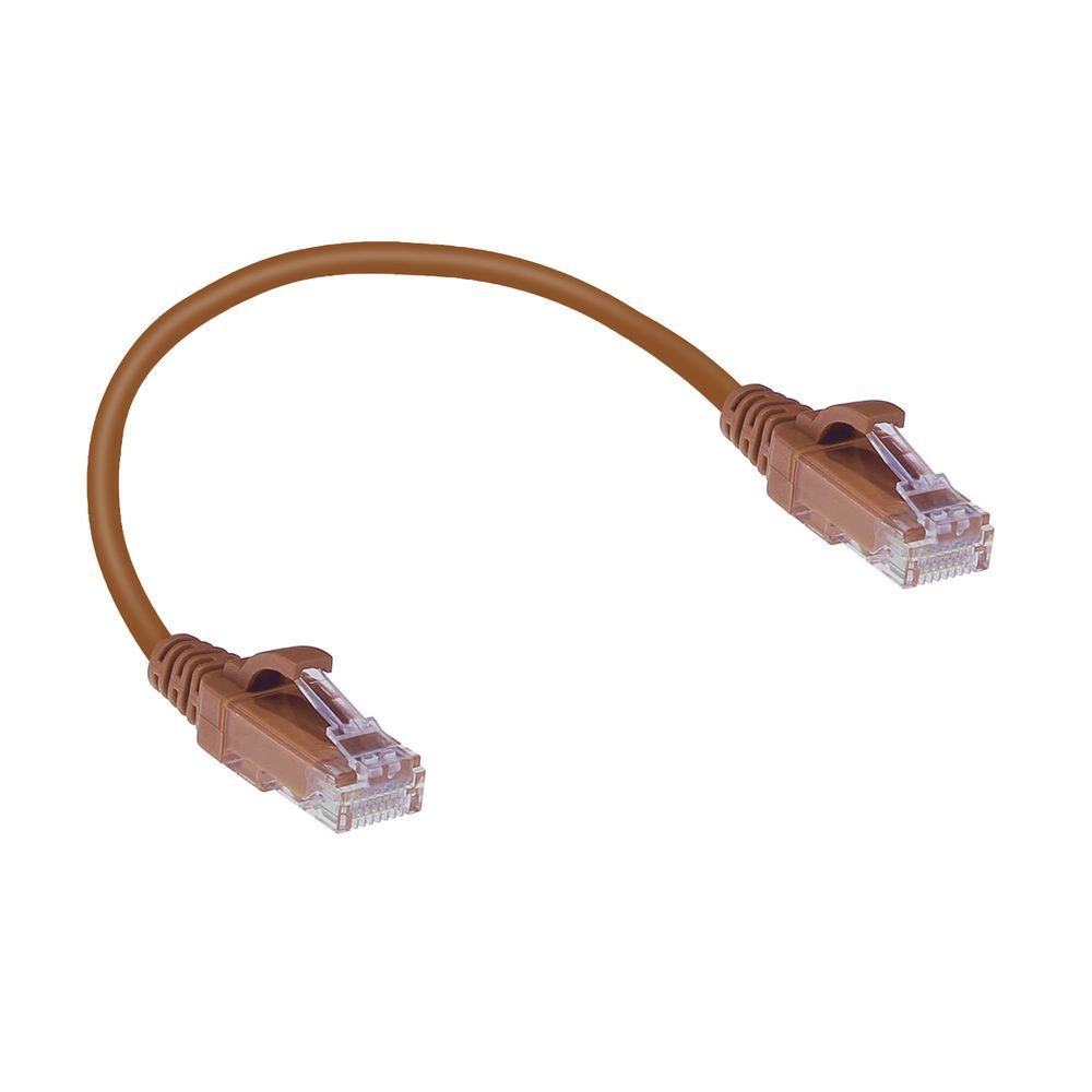 ACT CAT6 U-UTP Patch Cable 0,15m Brown ACT CAT6 U-UTP Patch Cable 0,15m Brown
