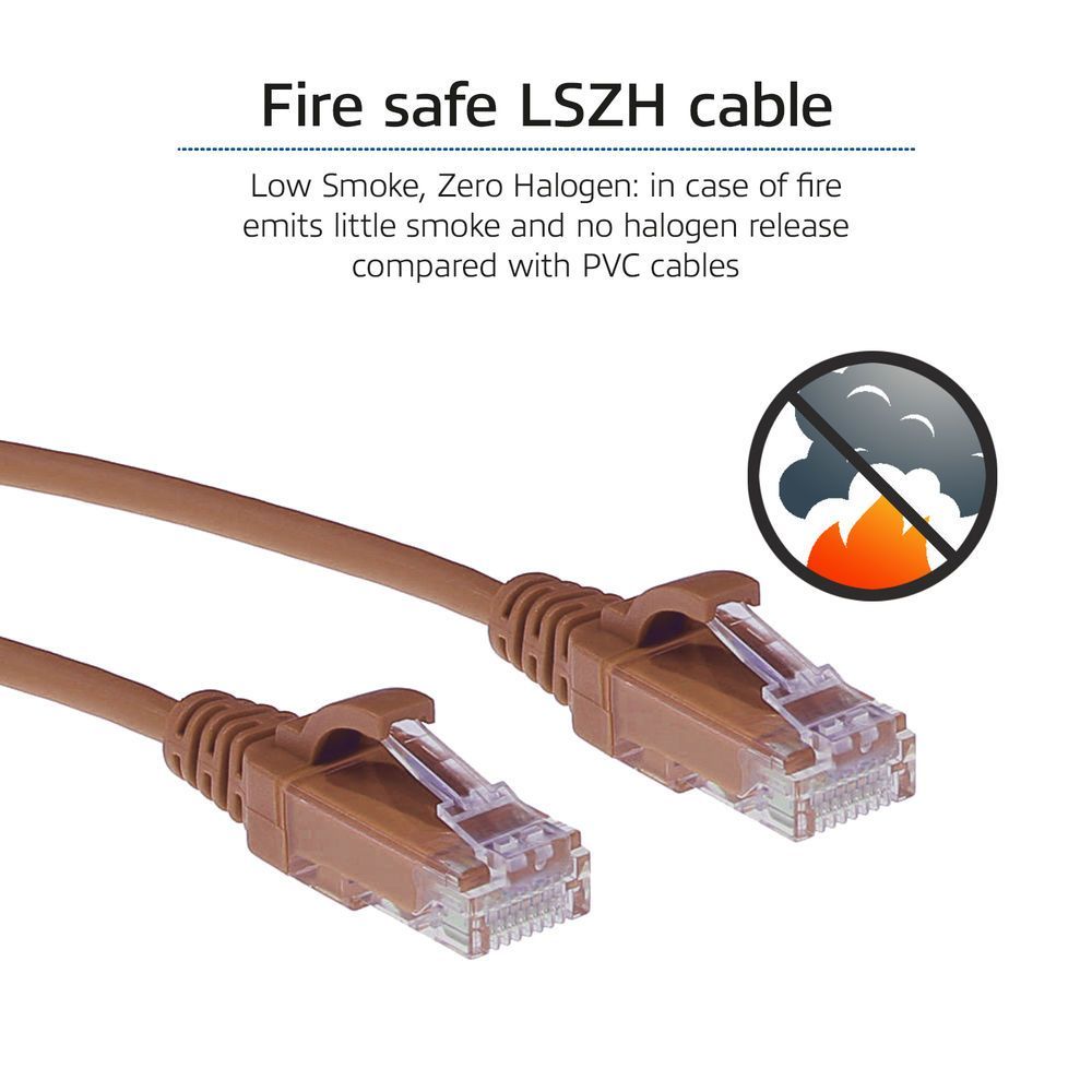 ACT CAT6 U-UTP Patch Cable 0,15m Brown ACT CAT6 U-UTP Patch Cable 0,15m Brown