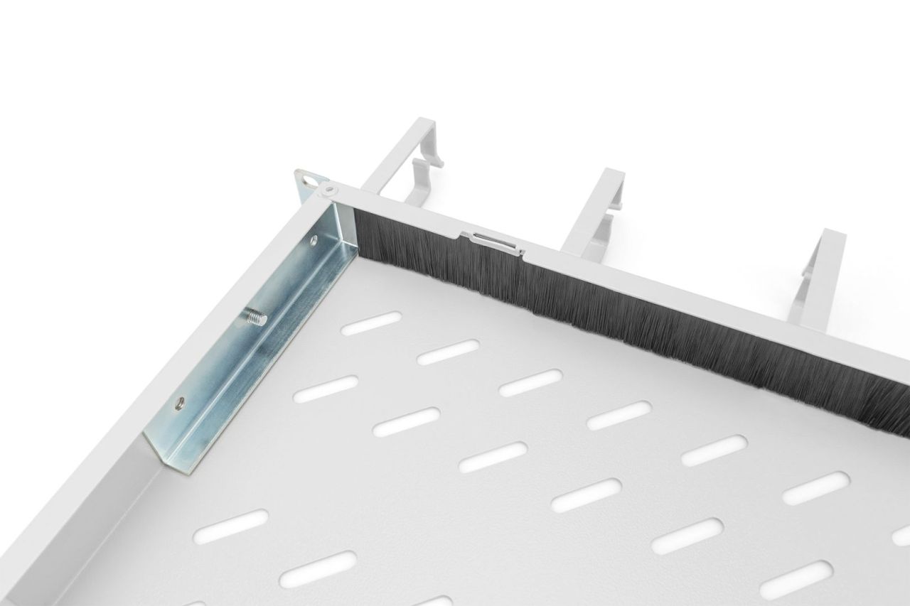 Digitus 1U fixed shelf for 600mm depth cabinets incl. cable management Grey Digitus 1U fixed shelf for 600mm depth cabinets incl. cable management Grey