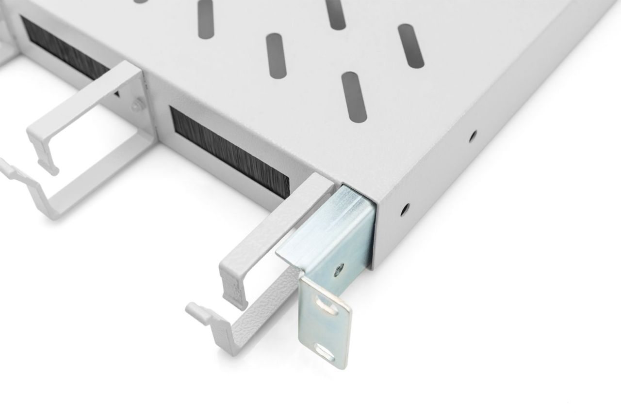 Digitus 1U fixed shelf for 600mm depth cabinets incl. cable management Grey Digitus 1U fixed shelf for 600mm depth cabinets incl. cable management Grey