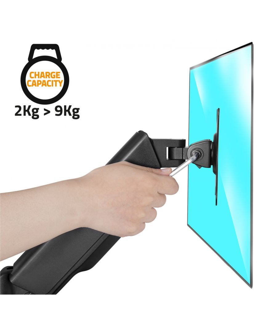 Advance MecaMount Single 17"-32" Monitor Console Black Advance MecaMount Single 17"-32" Monitor Console Black