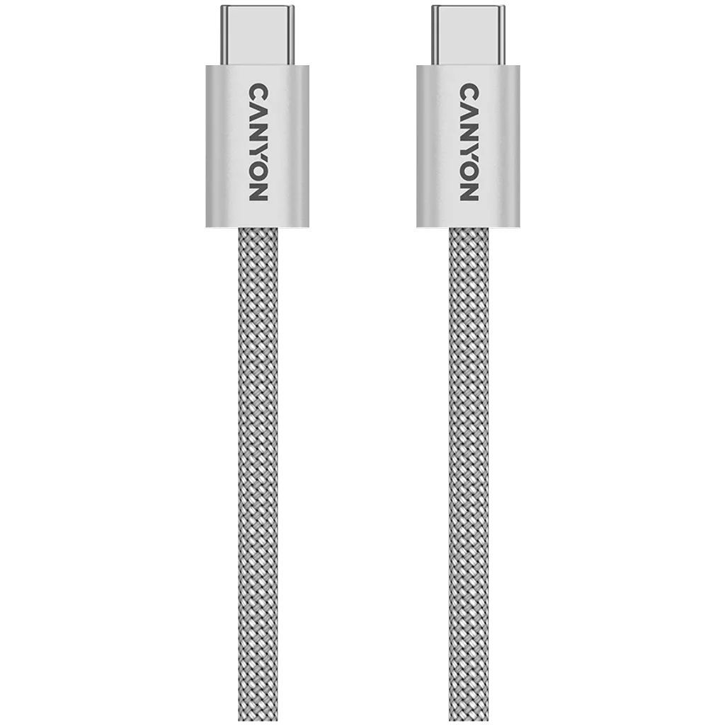 Canyon CND-CCMG60AB15LG OnWire 60MG C-C 60W Magnet Braided cable 1m Light Grey Canyon CND-CCMG60AB15LG OnWire 60MG C-C 60W Magnet Braided cable 1m Light Grey