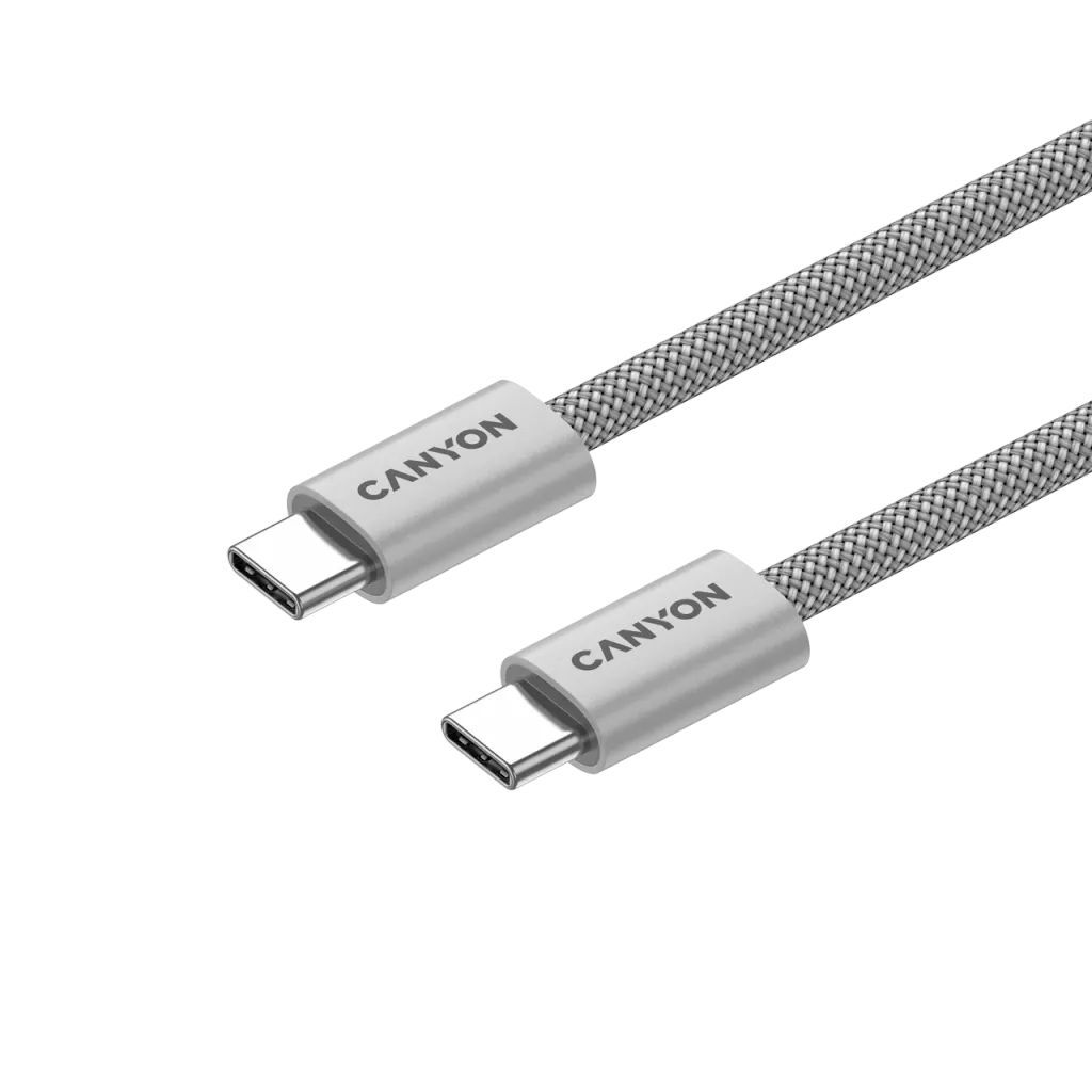 Canyon CND-CCMG60AB15LG OnWire 60MG C-C 60W Magnet Braided cable 1m Light Grey Canyon CND-CCMG60AB15LG OnWire 60MG C-C 60W Magnet Braided cable 1m Light Grey