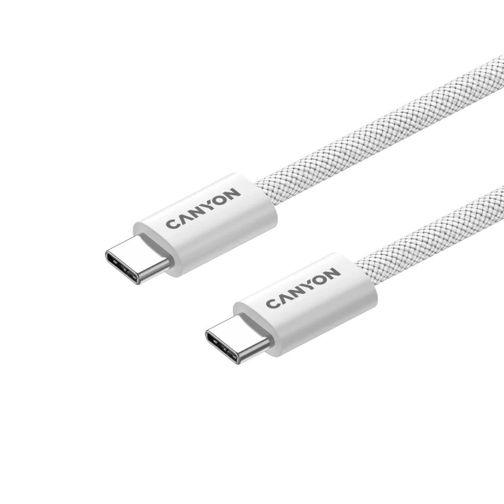 Canyon CND-CCMG60AB15W OnWire 60MG C-C 60W Magnet Braided cable 1m White Canyon CND-CCMG60AB15W OnWire 60MG C-C 60W Magnet Braided cable 1m White