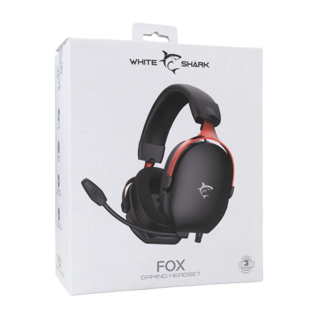 White Shark GH-2445B Fox Gaming Headset Black