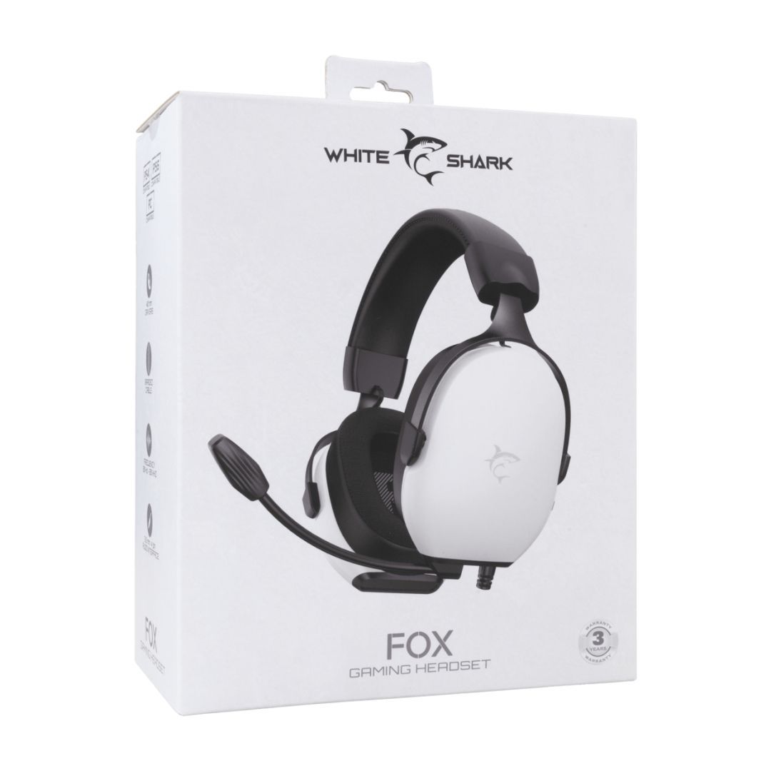 White Shark GH-2445W Fox Gaming Headset White White Shark GH-2445W Fox Gaming Headset White