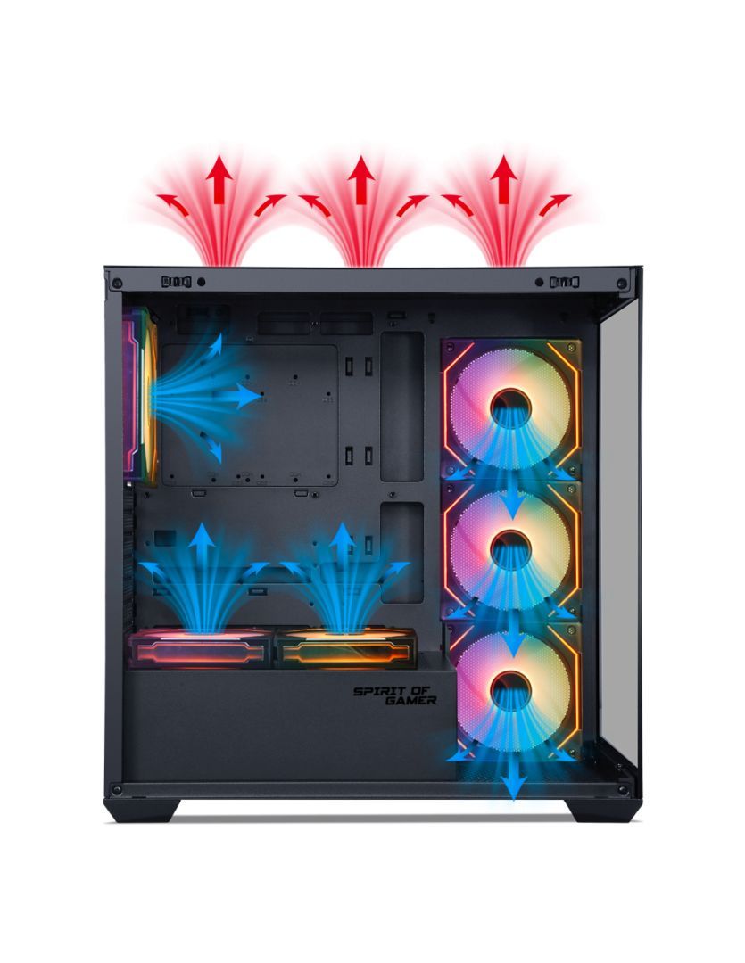 Spirit Of Gamer Spark RGB Tempered Glass Dark Spirit Of Gamer Spark RGB Tempered Glass Dark