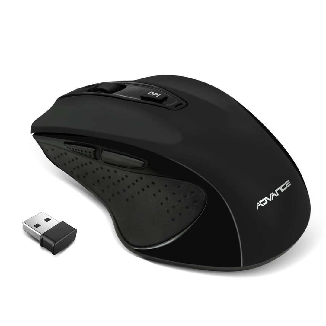 Advance Shape 6D Wireless Mouse Black Advance Shape 6D Wireless Mouse Black