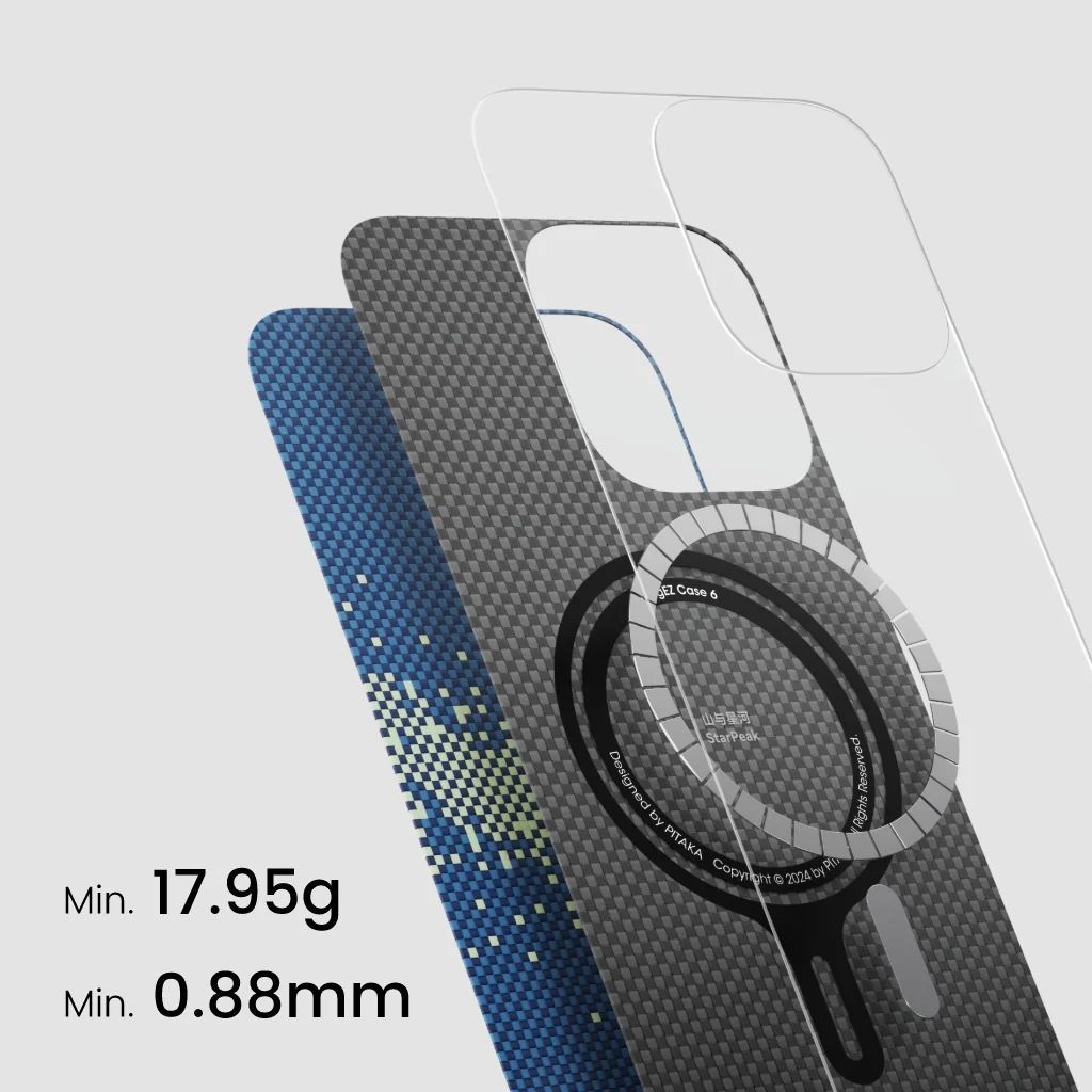 Pitaka Tactile Woven Case iPhone 16 Pro StarPeak Milky Way Galaxy Pitaka Tactile Woven Case iPhone 16 Pro StarPeak Milky Way Galaxy