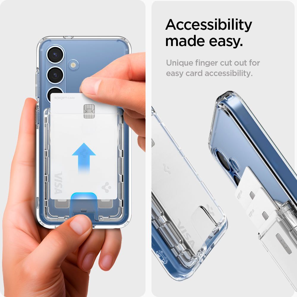 Spigen Ultra Hybrid Wallet MagSafe Samsung Galaxy S25 Series Crystal Clear Spigen Ultra Hybrid Wallet MagSafe Samsung Galaxy S25 Series Crystal Clear