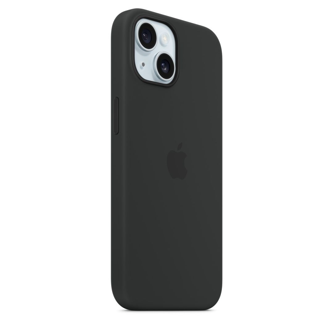 Apple iPhone 15 Silicon Case with MagSafe Black Apple iPhone 15 Silicon Case with MagSafe Black