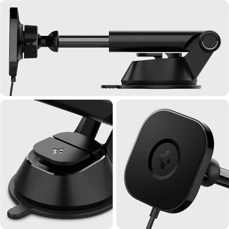 Spigen OneTap MagSafe Car Mount ITS35W Black Spigen OneTap MagSafe Car Mount ITS35W Black