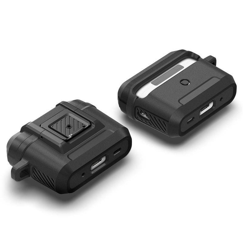 Spigen Lock Fit, matte black - AirPods Pro 2 Spigen Lock Fit, matte black - AirPods Pro 2