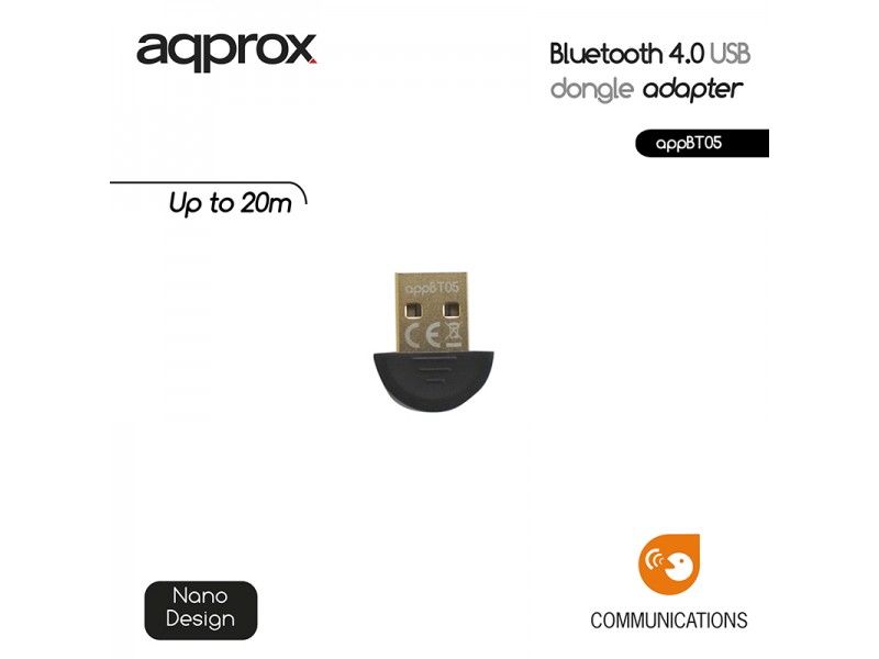 Approx APPBT05 Bluetooth 4.0 USB Adapter Black Approx APPBT05 Bluetooth 4.0 USB Adapter Black
