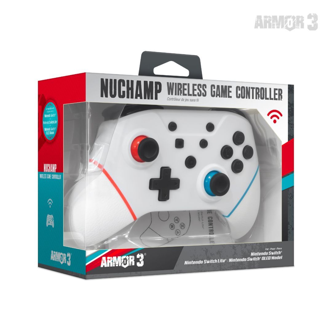 ARMOR3 NuChamp Nintendo Switch Gamepad White ARMOR3 NuChamp Nintendo Switch Gamepad White