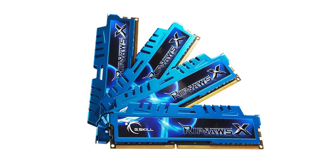 G.SKILL 32GB DDR3 1600MHz Kit(4x8GB) RipjawsX Blue G.SKILL 32GB DDR3 1600MHz Kit(4x8GB) RipjawsX Blue