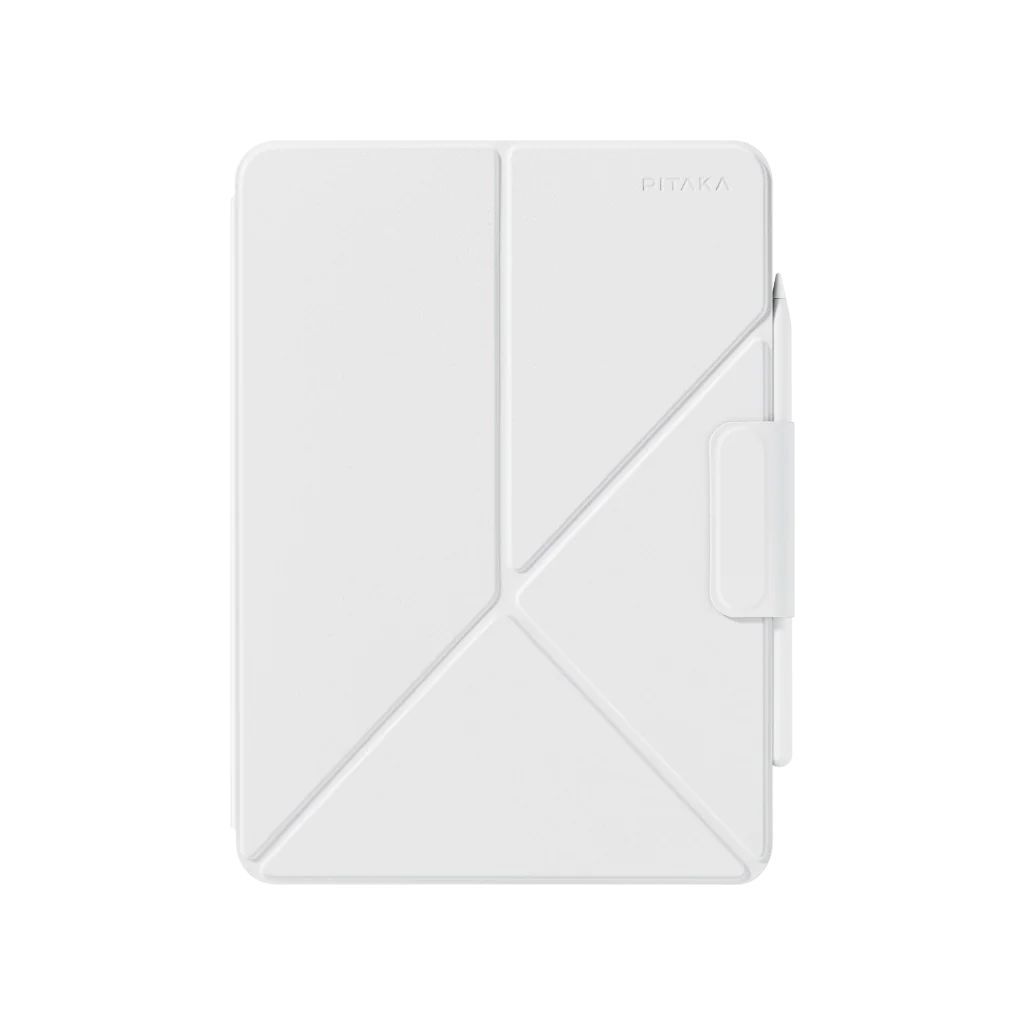 Pitaka Folio 2 case for iPad Air 13" 2024, iPad Pro 12,9" 2018/2022 White