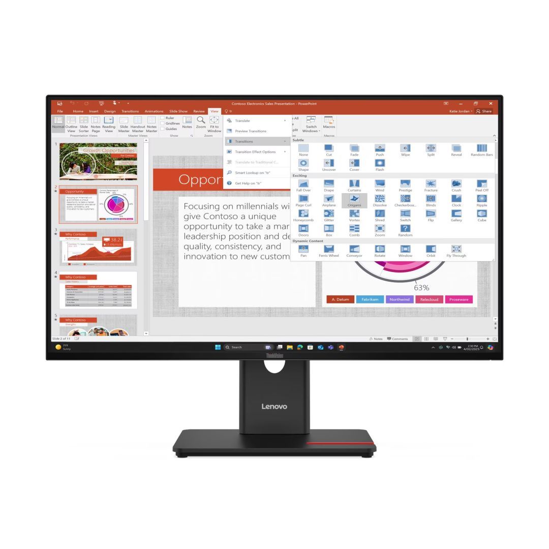 Lenovo 27" ThinkVision T27-40 IPS LED Lenovo 27" ThinkVision T27-40 IPS LED
