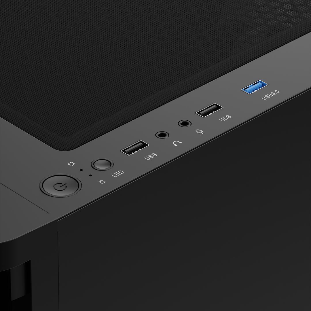 Gamdias Talos E3 CG Tempered Glass Black Gamdias Talos E3 CG Tempered Glass Black