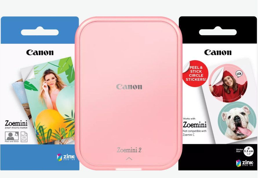 Canon Zoemini 2 Wireless Mobil Fotónyomtató Rose Gold Bundle Canon Zoemini 2 Wireless Mobil Fotónyomtató Rose Gold Bundle