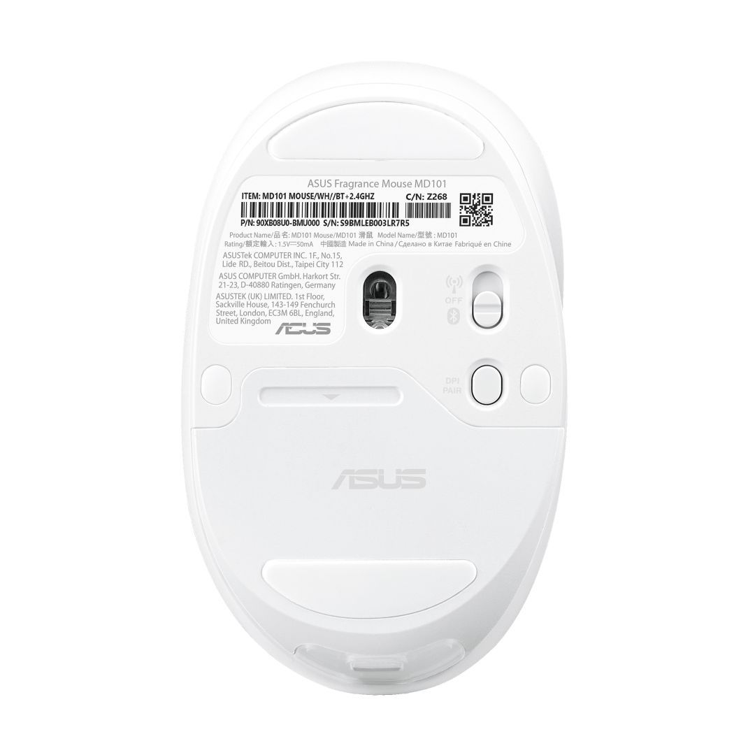 Asus MD101 Fragrance Wireless Mouse Iridescent White