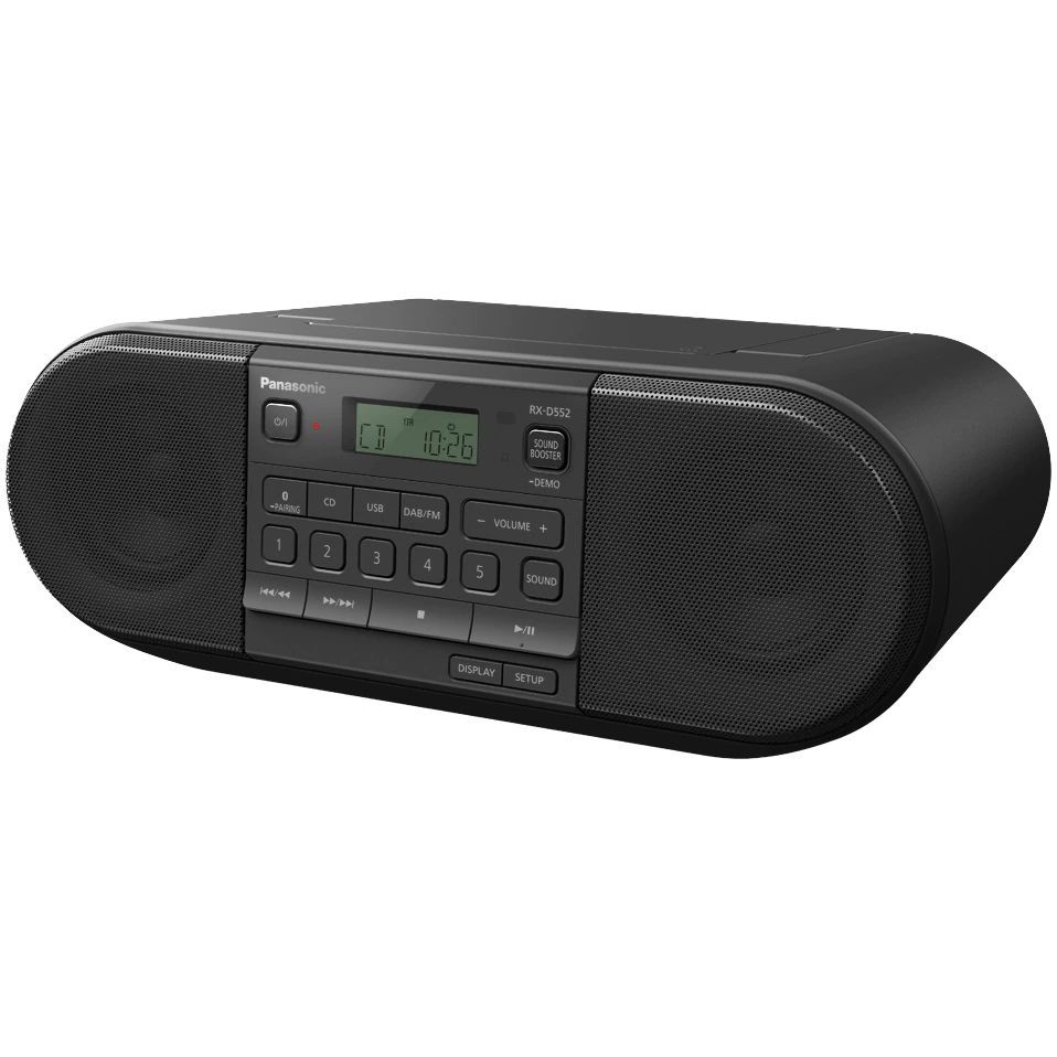 Panasonic RX-D552E-K CD Radio Recorder Black Panasonic RX-D552E-K CD Radio Recorder Black