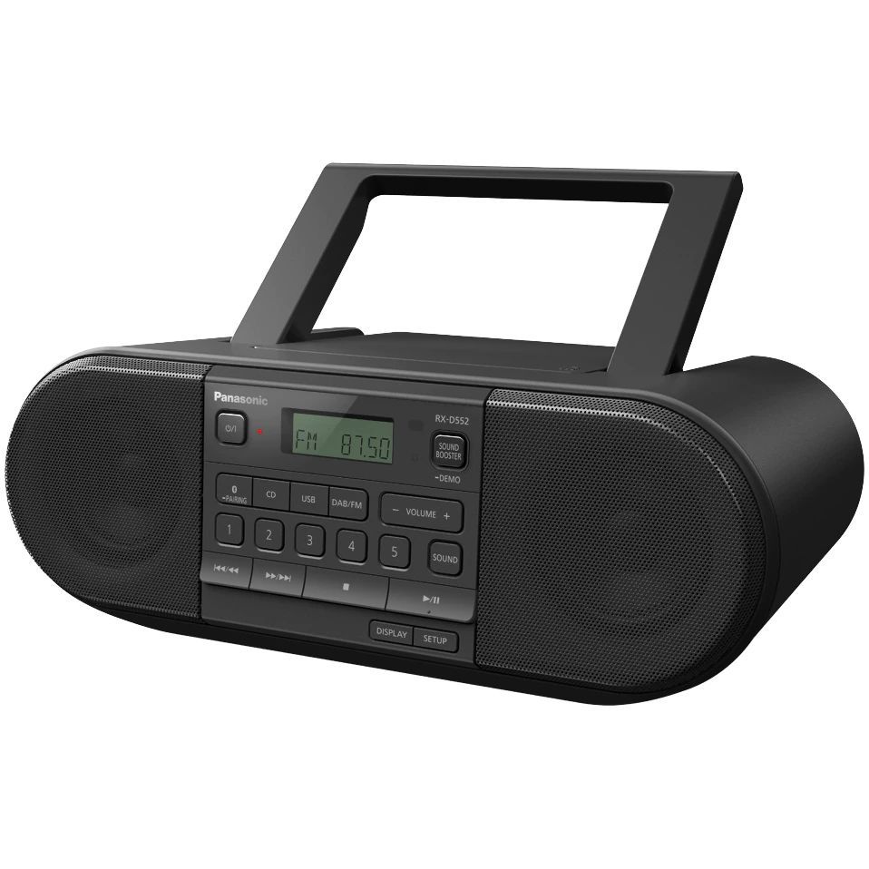 Panasonic RX-D552E-K CD Radio Recorder Black Panasonic RX-D552E-K CD Radio Recorder Black