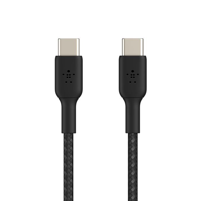 Belkin BoostCharge Braided USB-C to USB-C Cable 2m Black Belkin BoostCharge Braided USB-C to USB-C Cable 2m Black