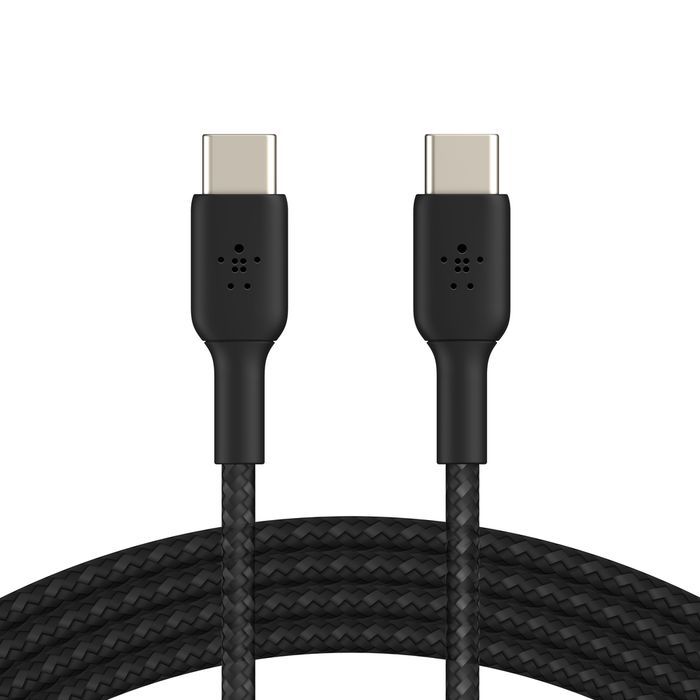 Belkin BoostCharge Braided USB-C to USB-C Cable 2m Black Belkin BoostCharge Braided USB-C to USB-C Cable 2m Black