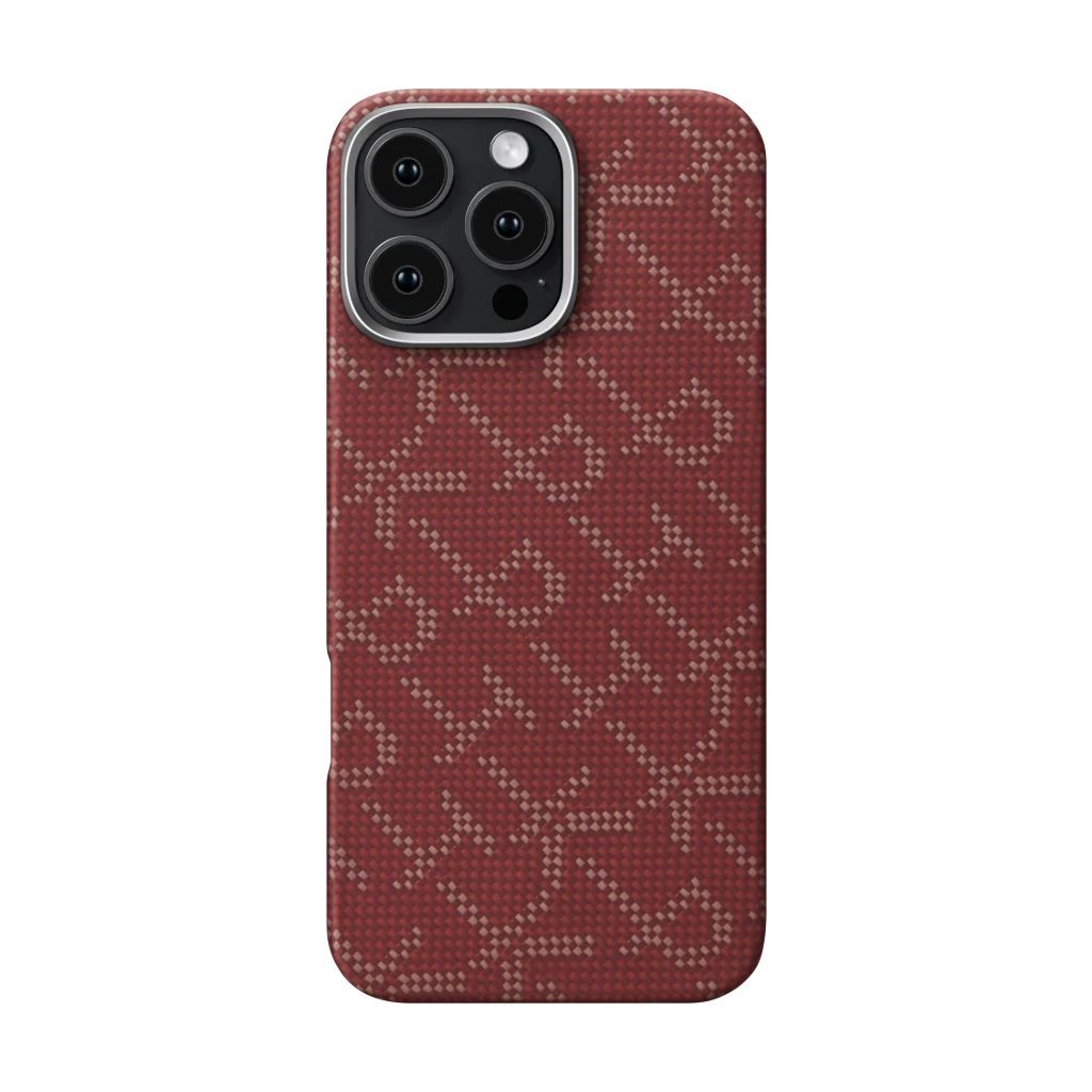 Pitaka Tactile Woven Case PTK for iPhone 16 Pro Max Gold/Red Pitaka Tactile Woven Case PTK for iPhone 16 Pro Max Gold/Red