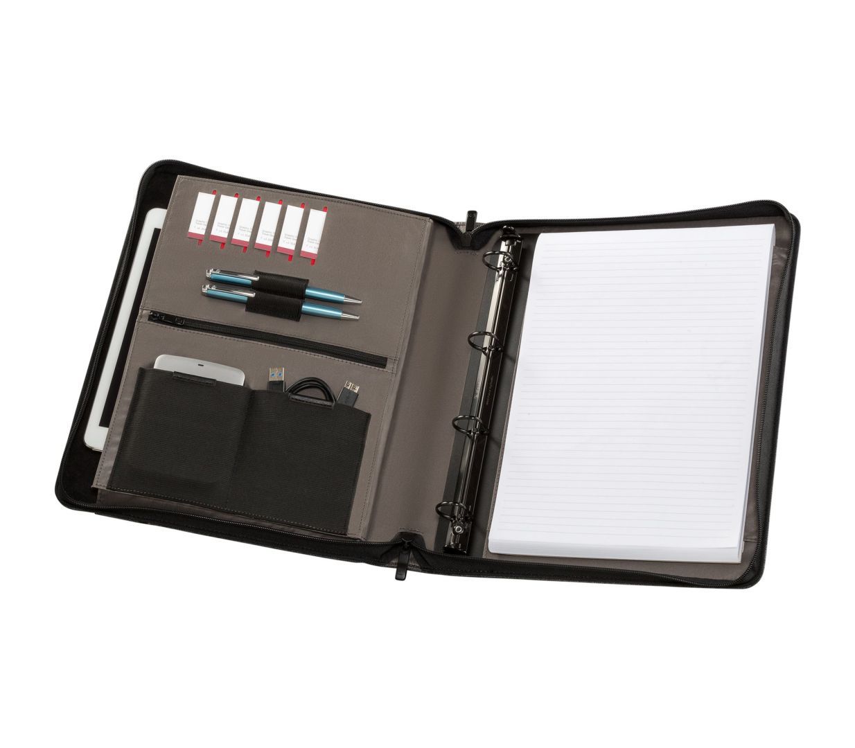 Wenger Affiliate Binder Padfolio with Tablet Pocket Grey