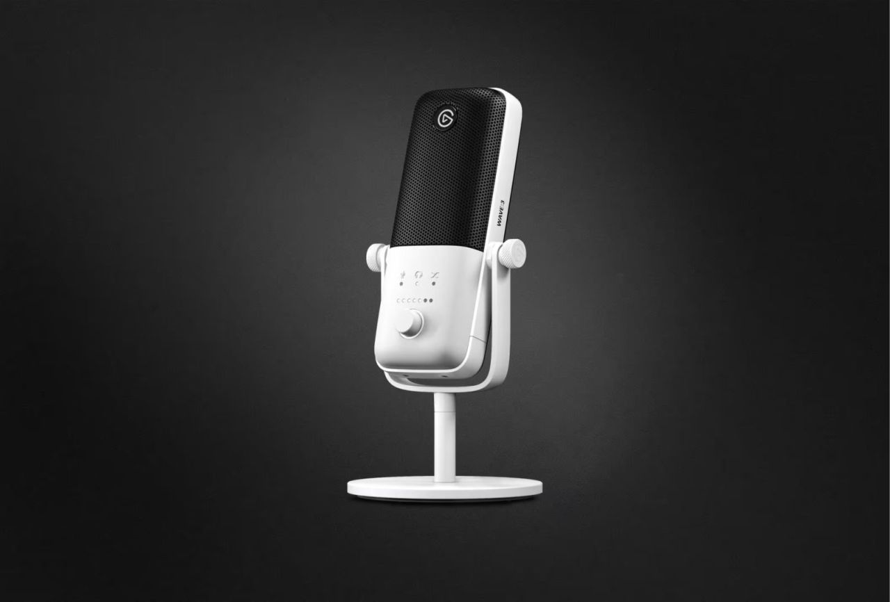 Elgato Wave 3 Microphone Premium USB Condenser White Elgato Wave 3 Microphone Premium USB Condenser White