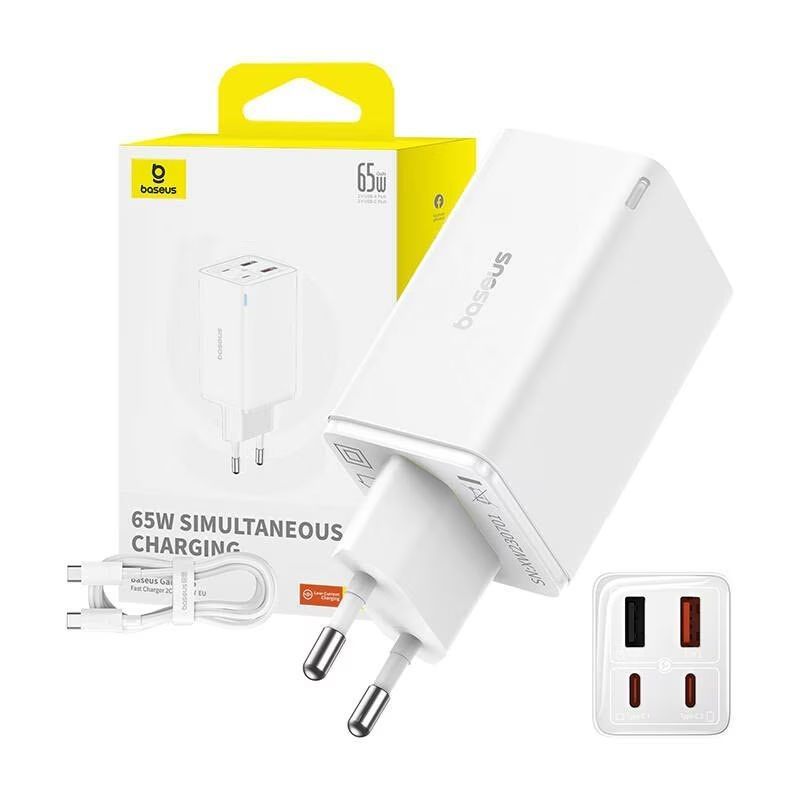 Baseus GAN6 Pro Charger White Baseus GAN6 Pro Charger White