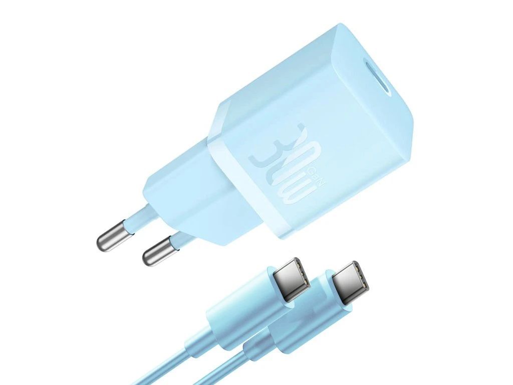 Baseus GaN5 Mini 30W Wall Charger Blue Baseus GaN5 Mini 30W Wall Charger Blue