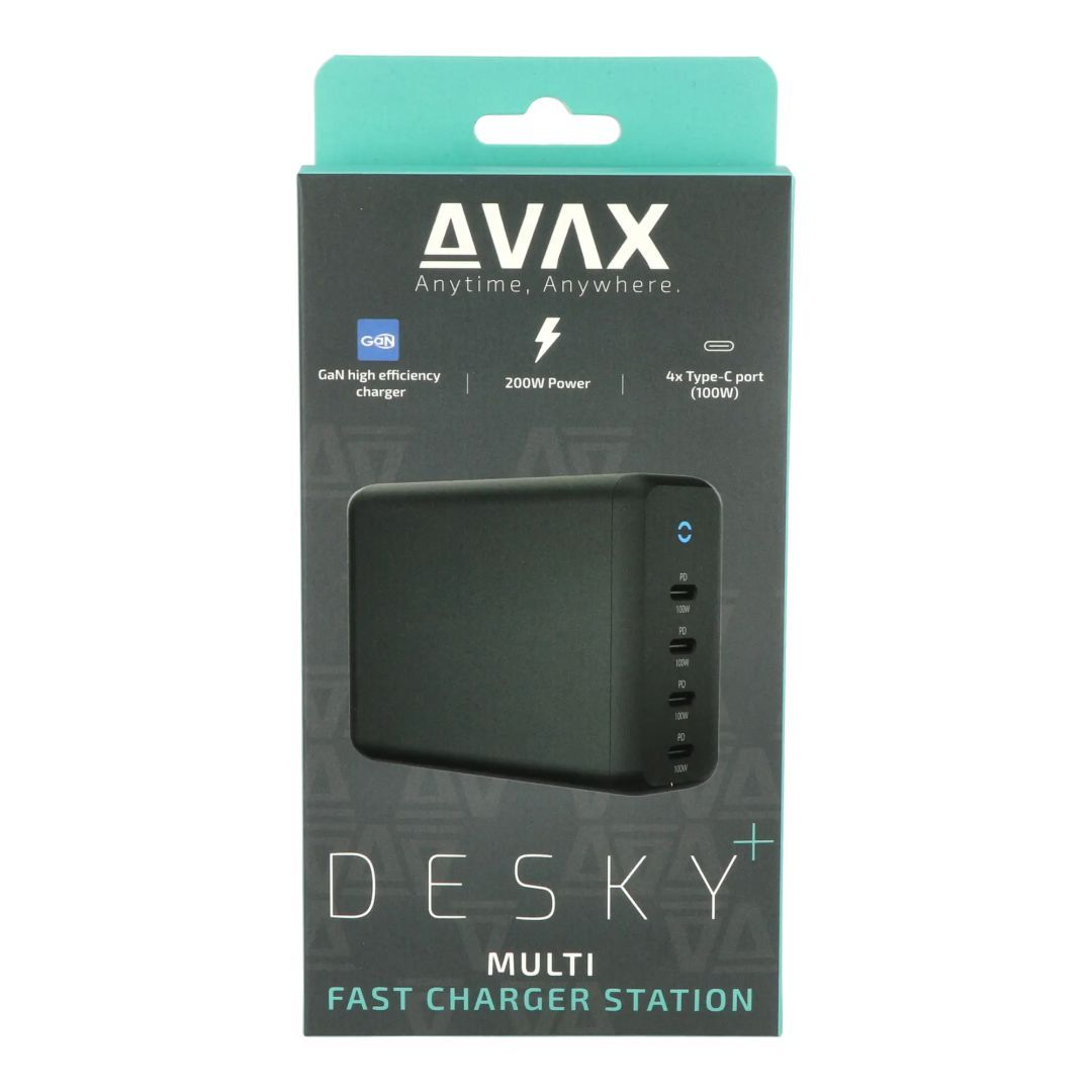 Avax DC637 DESKY+ 200W Charger Black Avax DC637 DESKY+ 200W Charger Black
